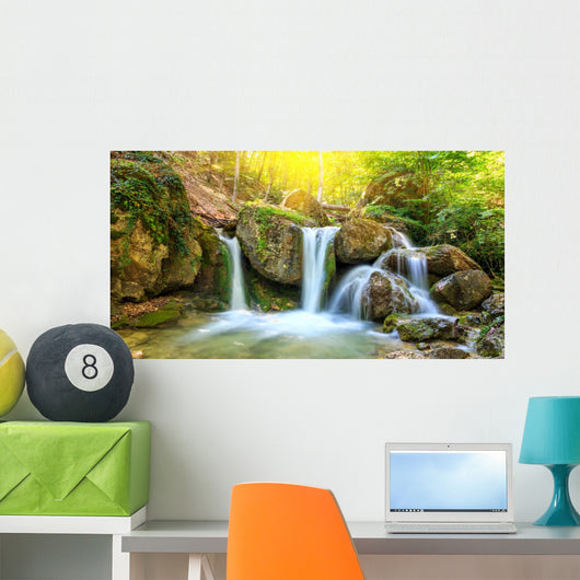 Nice waterfall Wall Mural