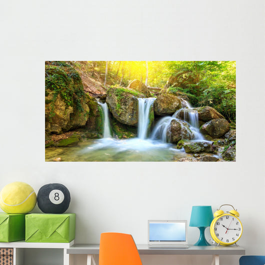 Nice waterfall Wall Mural