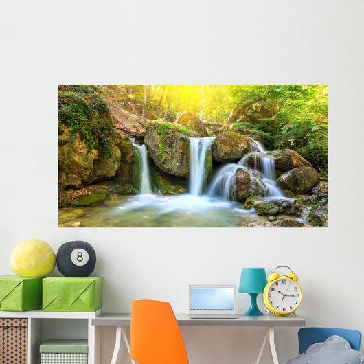 Nice waterfall Wall Mural