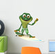 Frog surfing Wall Decal