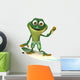Frog surfing Wall Decal