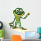 Frog surfing Wall Decal