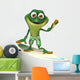 Frog surfing Wall Decal