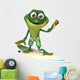 Frog surfing Wall Decal