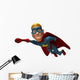 Superheros blond Wall Decal