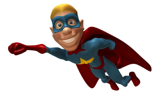 Superheros blond Wall Decal