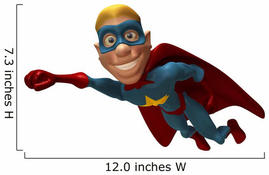 Superheros blond Wall Decal