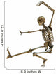 Human Karate Skeleton Wall Decal