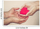 hands holding a red heart Wall Mural