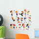 Kids playing sport Wall Decal