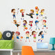 Kids playing sport Wall Decal