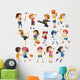 Kids playing sport Wall Decal