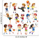 Kids playing sport Wall Decal