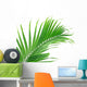Palme Verte Sur Fond Wall Mural