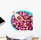 Dried rose petals for tea, alternative medicine Wall Decal