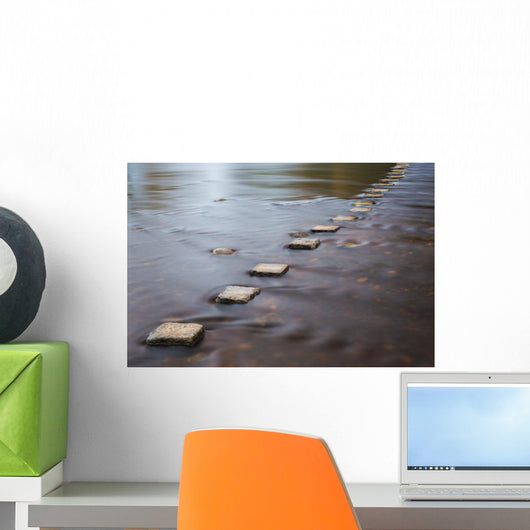 Stepping stones Wall Mural