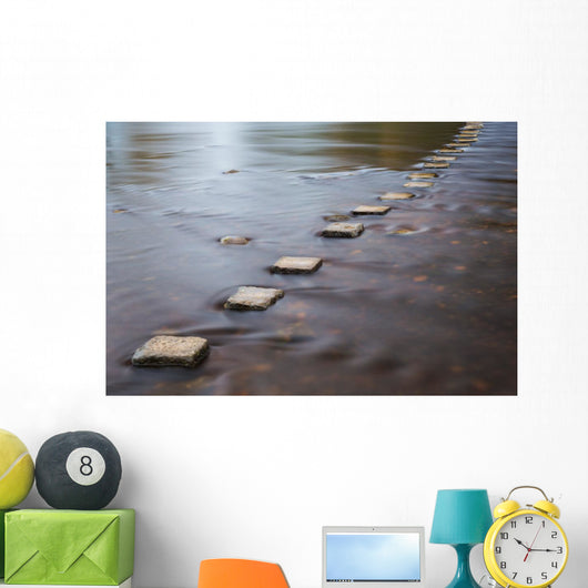 Stepping stones Wall Mural