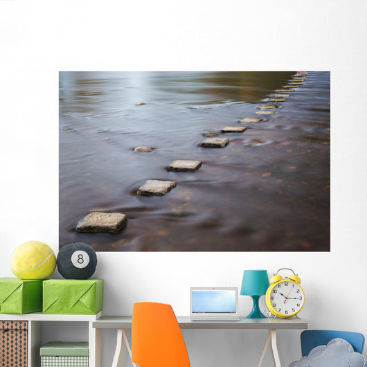 Stepping stones Wall Mural