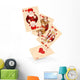 Hearts playing cards Wall Decal
