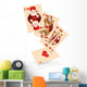 Hearts playing cards Wall Decal