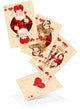 Hearts playing cards Wall Decal