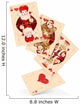 Hearts playing cards Wall Decal