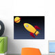 Blasting Space Ship Wall Mural