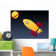 Blasting Space Ship Wall Mural