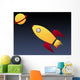 Blasting Space Ship Wall Mural