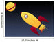 Blasting Space Ship Wall Mural