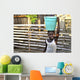 Transport von Trinkwasser in Afrika Wall Mural