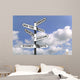 Business Capitals signpost Wall Mural