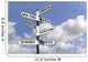 Business Capitals signpost Wall Mural