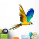 Colourful flying parrot Wall Decal