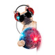 dj disco dog Wall Decal
