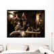 Pirate Drinking from Bottle in Ship Quarters Wall Mural