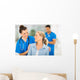 nurse talking to senior woman Wall Mural