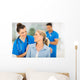 nurse talking to senior woman Wall Mural