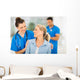 nurse talking to senior woman Wall Mural