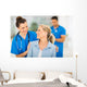 nurse talking to senior woman Wall Mural
