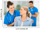 nurse talking to senior woman Wall Mural