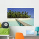 summer maldives pier Wall Mural