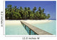 summer maldives pier Wall Mural
