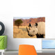 black rhinoceros Wall Mural