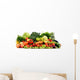 Assorted raw organic vegetables isolated on white Wall Decal