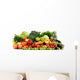 Assorted raw organic vegetables isolated on white Wall Decal