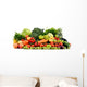 Assorted raw organic vegetables isolated on white Wall Decal
