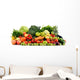 Assorted raw organic vegetables isolated on white Wall Decal