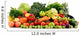 Assorted raw organic vegetables isolated on white Wall Decal