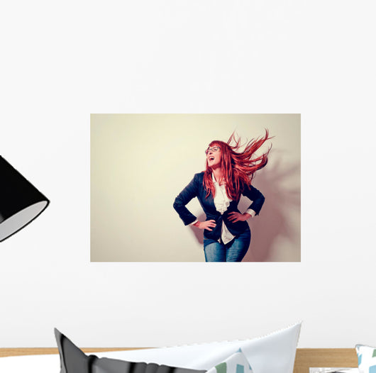 businessgirl business rocks Wall Mural